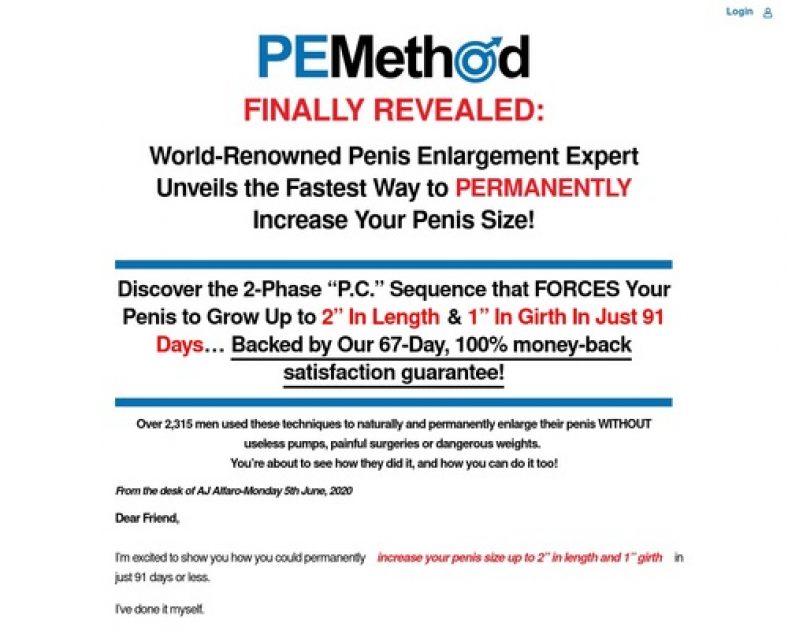 Get a Bigger Penis with PEMethod – The #1 Rated Penis Train Program