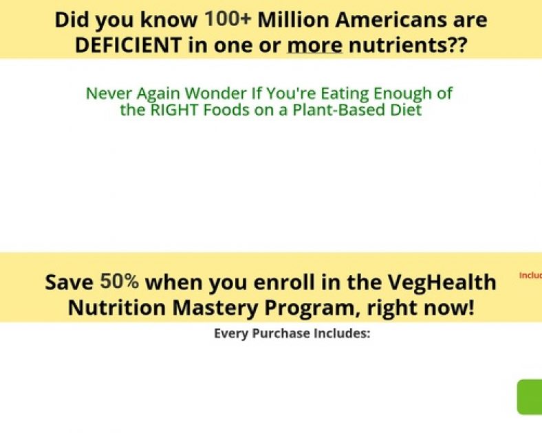 Change into An Skilled In Vegan & Vegetarian Diet At this time!