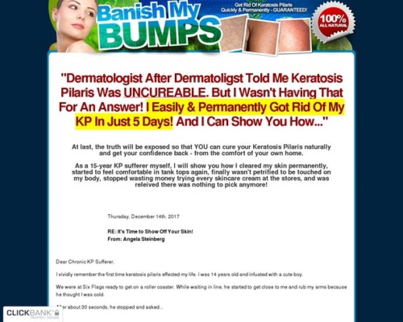 100% Natural Keratosis Pilaris Cure – BanishMyBumps.com